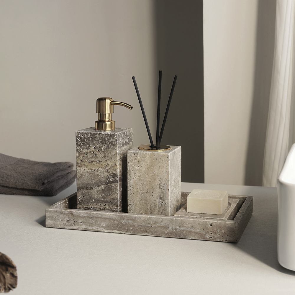 Grigio Travertino Bathroom Acc - Zara Home Bathroom Set บทวิจารณ์และราคา