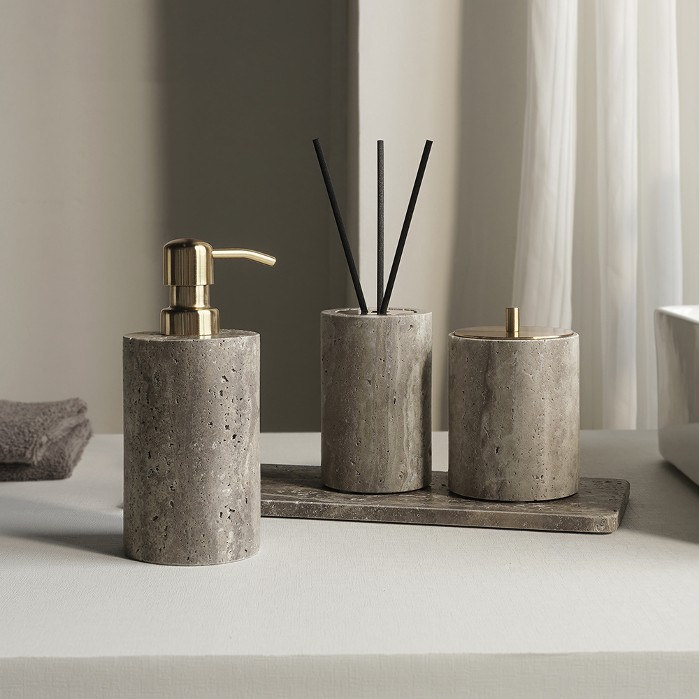 Grigio Travertino Bathroom Acc - Zara Home Bathroom Set บทวิจารณ์และราคา