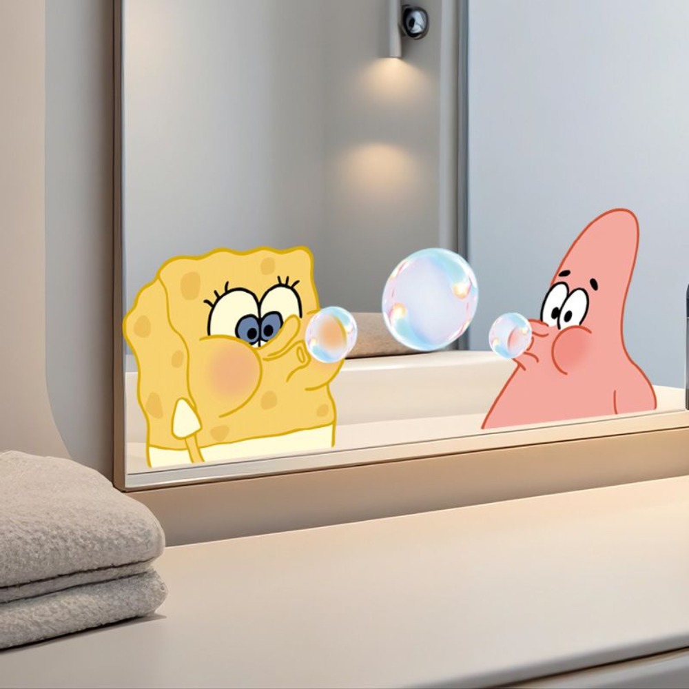 SpongeBob Bathroom Mirror Deca - Home Bathroom Equipment บทวิจารณ์และราคา