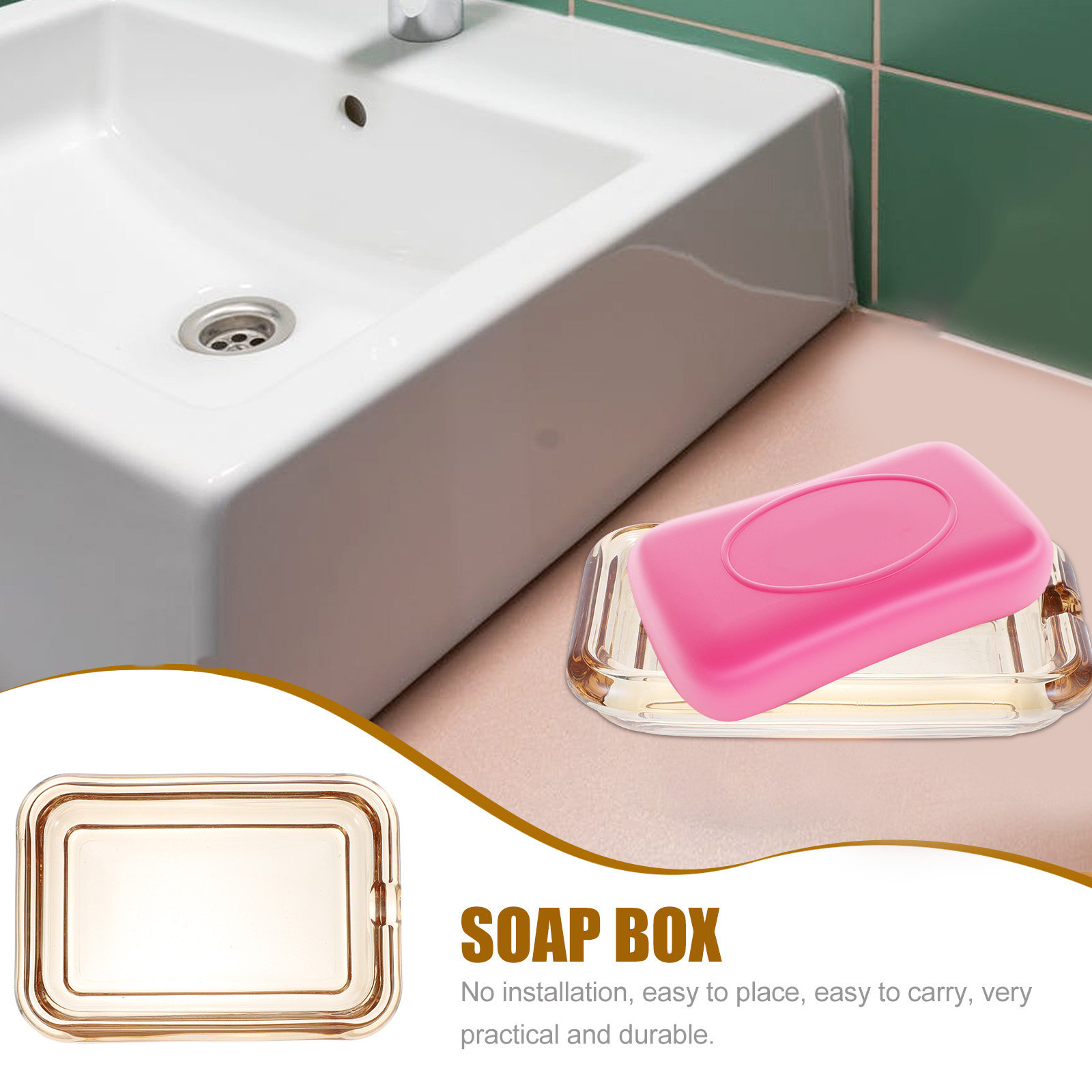 Glass Soap Holder Elegant Desi - Home Bathroom Decor Ideas บทวิจารณ์และราคา