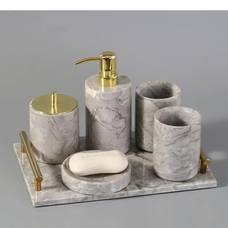 Marble Toiletry Set Cotton Swa - Zara Home Bathroom Set บทวิจารณ์และราคา