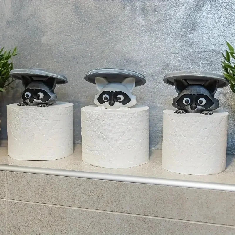 Black and White Cute Raccoon T - Home Bathroom Decor Ideas บทวิจารณ์และราคา