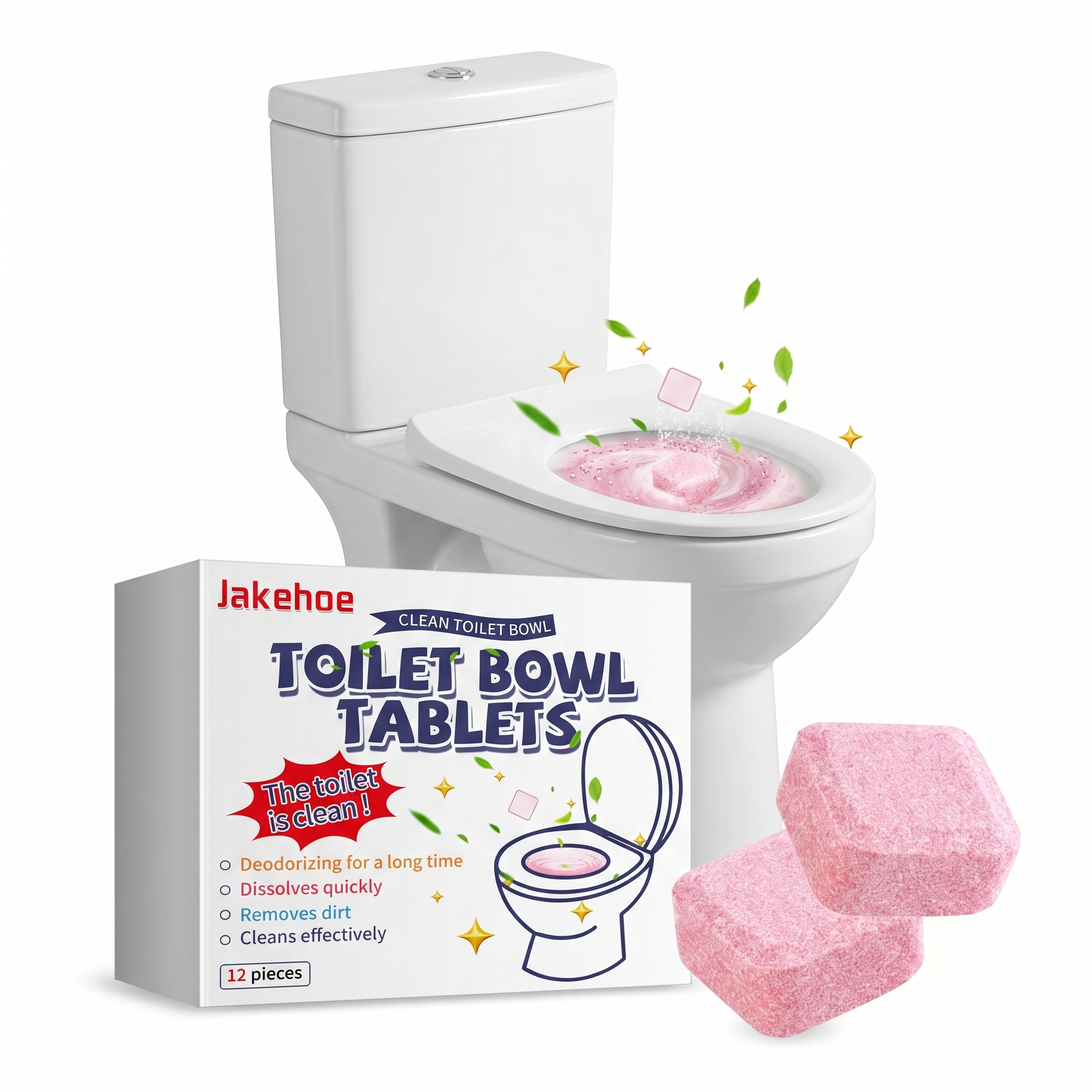 12pcs Toilet Cleaning Tablet R - Home Bathroom Urinal บทวิจารณ์และราคา